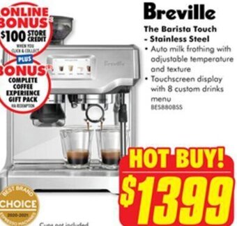 The Good Guys The Barista Touch - Stainless Steel offer