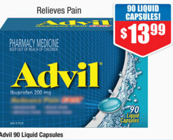 Chemist Warehouse Advil 90 Liquid Capsules offer