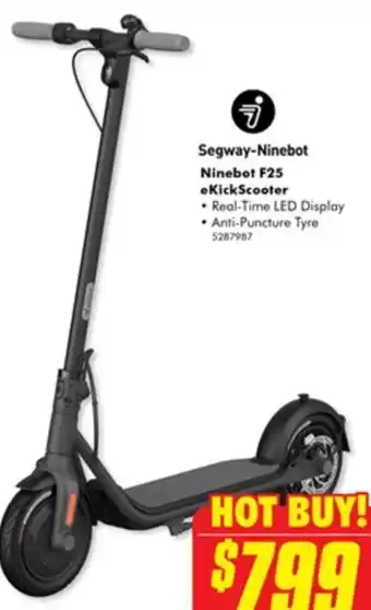 The Good Guys Ninebot F25 Ekickscooter offer