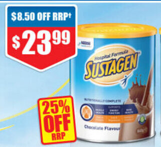Chemist Warehouse Sustagen Hospital Formula offer