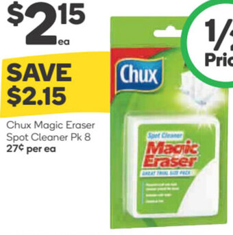 Woolworths Chux Magic Eraser Spot Cleaner Pk 8 offer