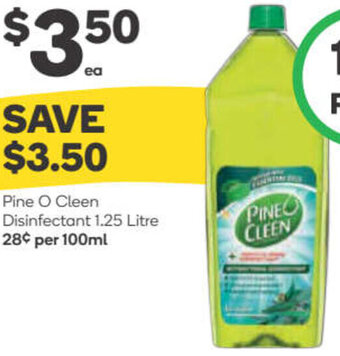 Woolworths Pine O Cleen Disinfectant 1.25 Litre offer