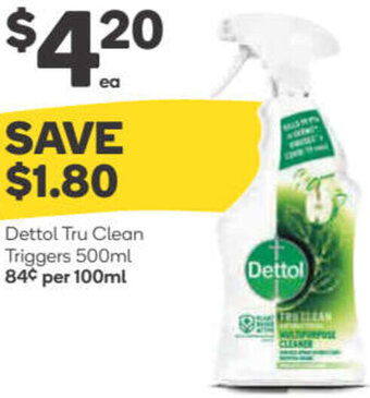 Woolworths Dettol Tru Clean Triggers 500ml offer