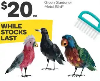 Green Gardener Metal Bird