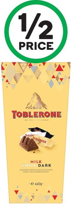 Woolworths Toblerone gift box 440g offer