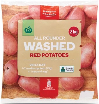 Woolworths Australian washed red potatoes 2 kg pack offer