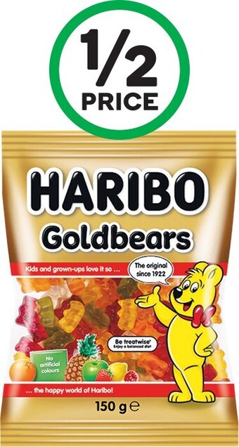 Woolworths Haribo 140-150g offer