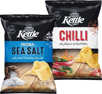 Woolworths Kettle chips 150-165g offer