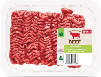 Woolworths Australian beef mince 500g – from the meat dept offer