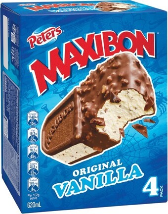 Peters maxibon 560-620ml pk 4 – from the freezer