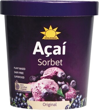 Amazonia acai sorbet original 500ml – from the freezer