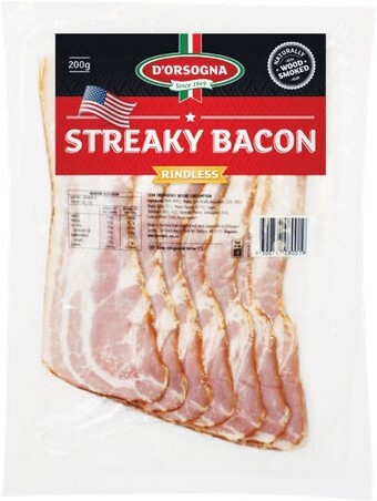 Woolworths D’orsogna streaky bacon 200g – from the fridge offer