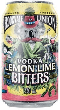 Woolworths Brookvale union vodka lemon lime bitters cans 6x330ml offer