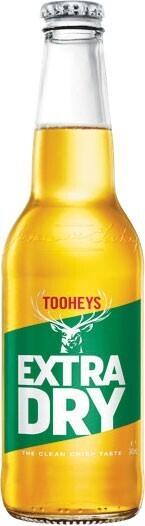 Woolworths Tooheys extra dry bottles 24x345ml offer