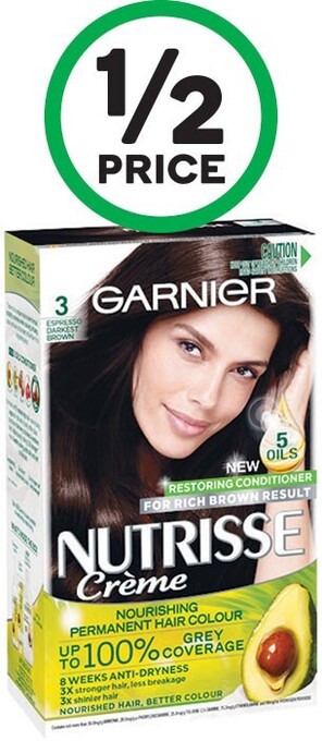 Woolworths Garnier nutrisse hair colour offer