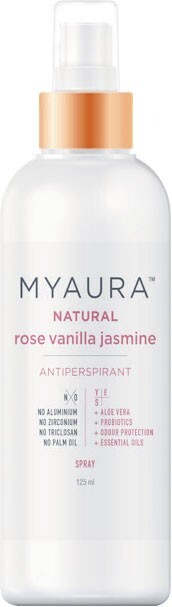 Woolworths My aura organic antiperspirant spray 125ml offer