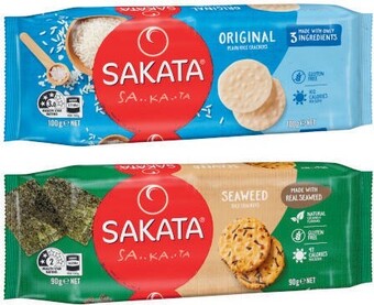 Coles Sakata rice crackers 90g-100g offer