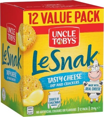 Coles Uncle tobys le snak value pack 264g offer