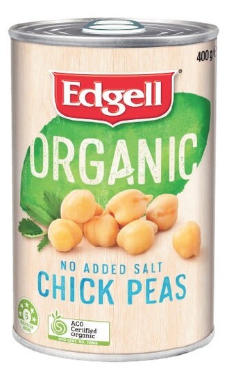 Coles Edgell organic beans 400g offer