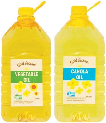 Coles Gold sunset canola or vegetable oil 4 litres offer