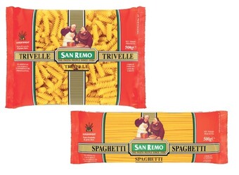 Coles San remo pasta 375g-500g offer