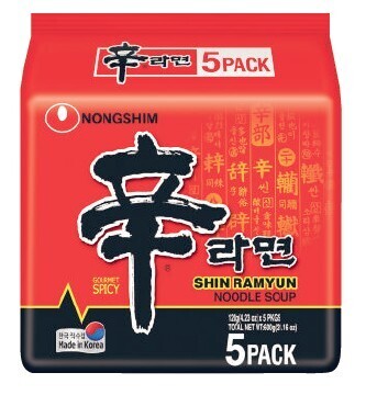 Coles Nongshim ramyun noodles 5 pack offer