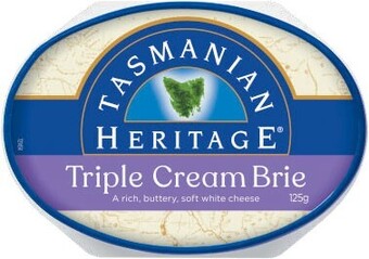 Coles Tasmanian heritage triple cream brie 125g offer