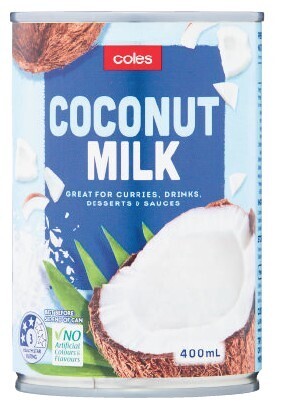 Coles Coles coconut milk 400ml offer