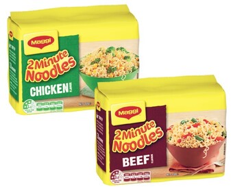Coles Maggi noodles 5 pack 335g-380g offer