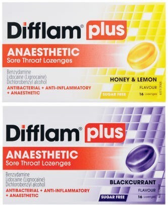 Coles Difflam plus anaesthetic lozenges 16 pack* offer