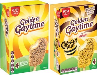 Coles Streets golden gaytime 4 pack 400ml offer