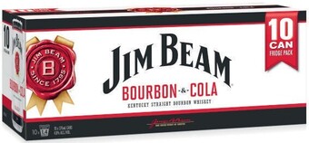 Coles Jim beam white & cola cans 10x375ml offer