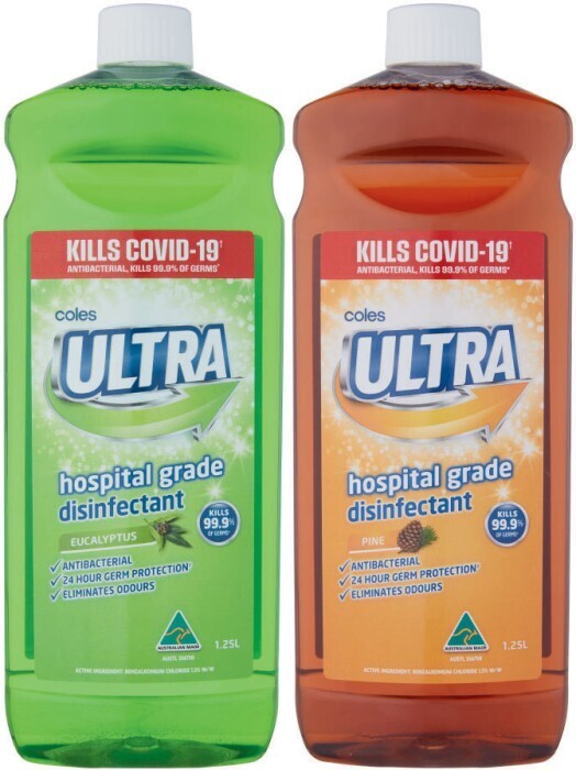 Coles disinfectant 1.25 litre offer at Coles
