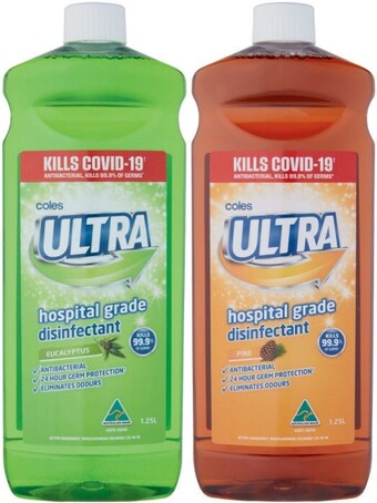 Coles Coles disinfectant 1.25 litre offer