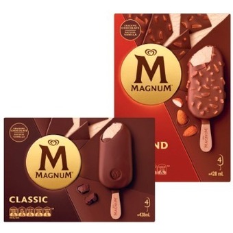 Coles Magnum 4 pack-6 pack 350ml-468ml offer