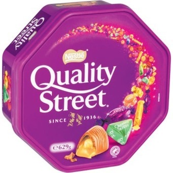 Coles Nestlé quality street tub 629g offer