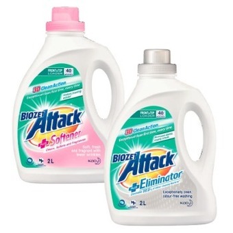 Coles Biozet attack plus laundry liquid 2 litre offer
