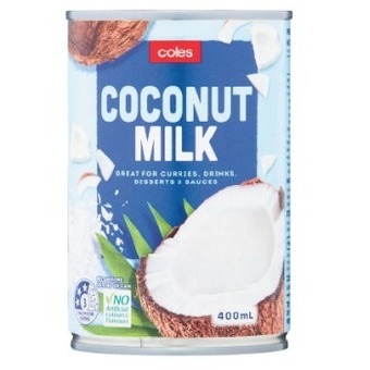Coles Coles coconut milk 400ml offer