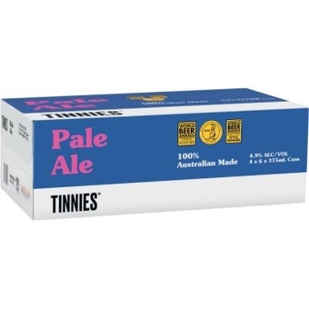 Coles Tinnies pale ale cans 24x375ml offer