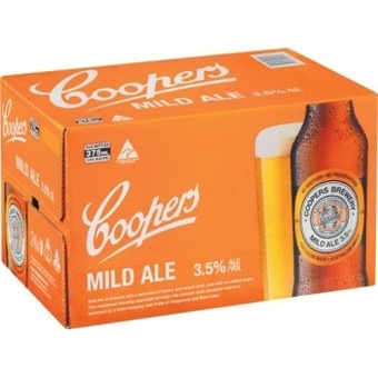 Coles Coopers mild ale bottles 24x375ml offer