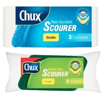 Coles Chux non scratch or heavy duty scourer 3 pack offer