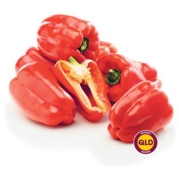 Australian red capsicum offer at Coles