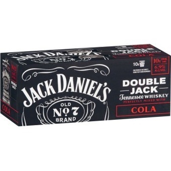 Coles Jack daniels double jack & cola cans 10x375ml offer