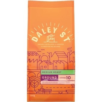 Coles Daley street coffee ground or beans 200g offer