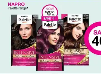 Napro palette range