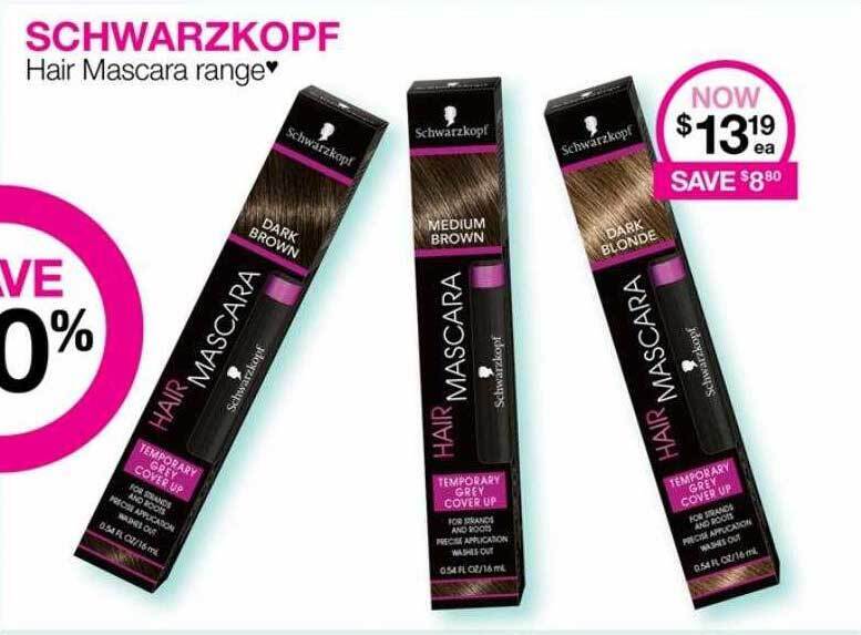Schwarzkopf hair mascara range offer at Priceline