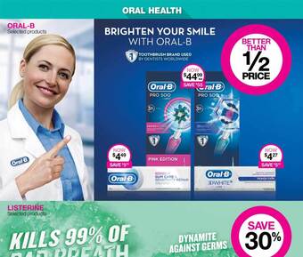 Priceline Oral-b selected products offer