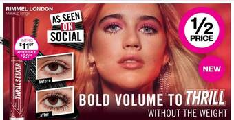 Priceline Rimmel london makeup range offer