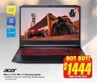 The Good Guys Acer nitro 5 15.6 offer