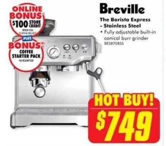 The Good Guys Breville the barista express - stainless steel offer